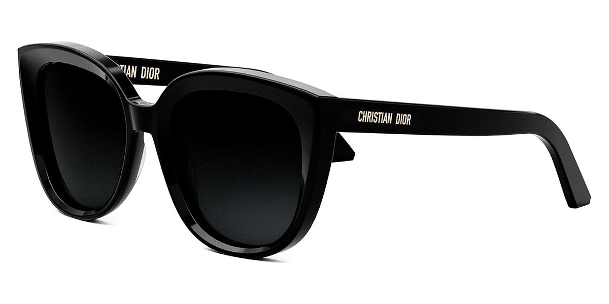 Dior® DIORMIDNIGHT R1I CD DIORMIDNIGHT R1I 10A1 54 - Shiny Black / Lenses Grey Organic Sunglasses