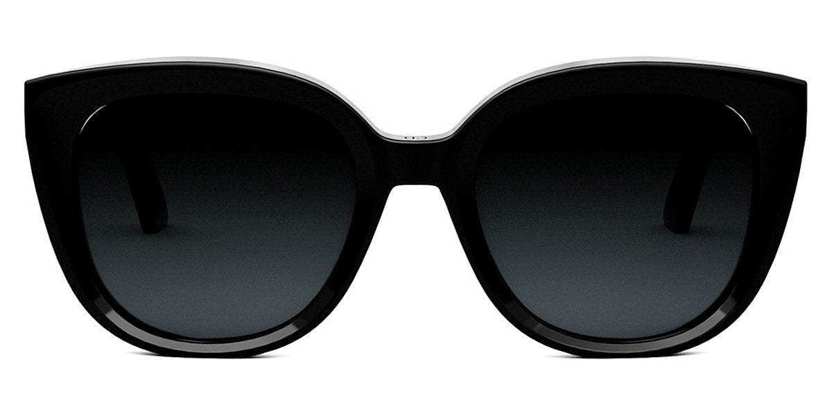 Dior® DIORMIDNIGHT R1I CD DIORMIDNIGHT R1I 10A1 54 - Shiny Black / Lenses Grey Organic Sunglasses