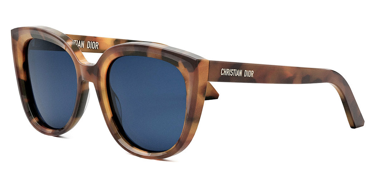 Dior® DIORMIDNIGHT R1I CD DIORMIDNIGHT R1I 26B0 54 - Shiny Caramel Havana / Lenses Blue Organic Sunglasses