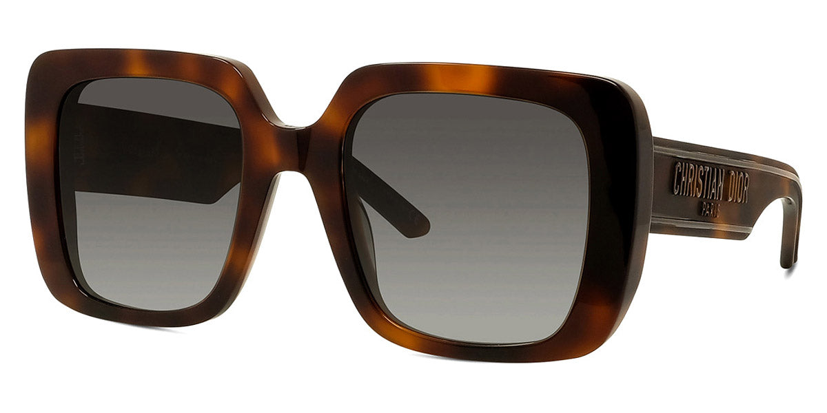 Dior® WILDIOR S3U CD WILDIOR S3U 26A1 55 - Shiny Havana / Lenses Gradient Smoke Organic Sunglasses