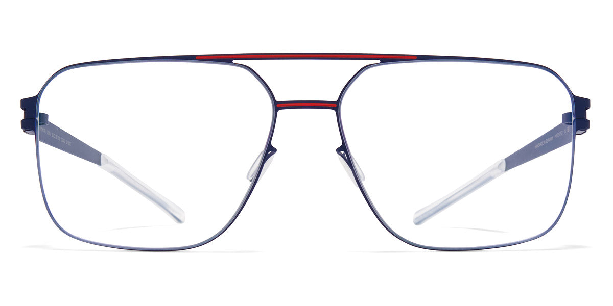 Mykita® DON MYK DON Navy/Rusty Red 58 - Navy/Rusty Red Eyeglasses