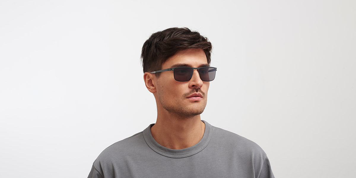 Mykita® DONOVAN MYK DONOVAN Storm Grey/Black / Polarized Pro Hi-Con Grey 55 - Storm Grey/Black / Polarized Pro Hi-Con Grey Sunglasses