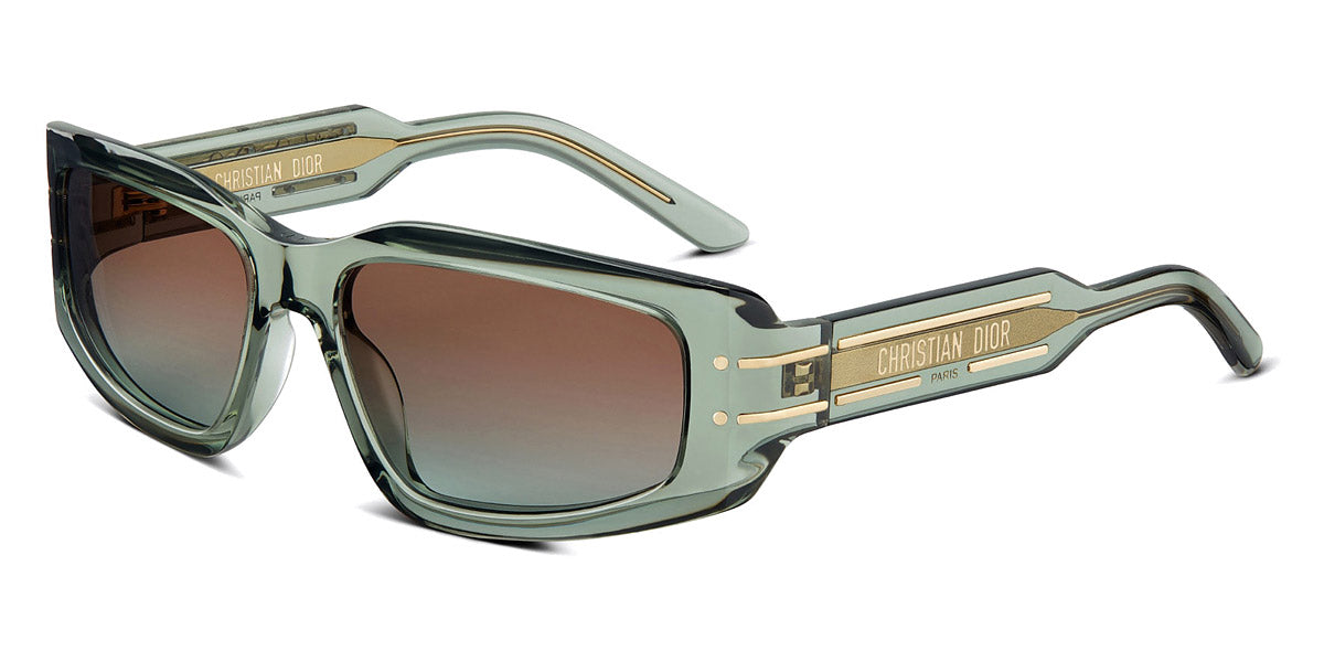 Dior® DiorSignature S9U DSGTS9UXR 55F2 - Translucent Green Sunglasses