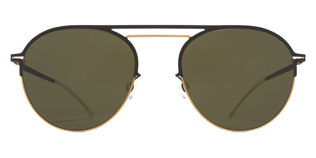 Mykita® DUANE MYK DUANE Gold/Dark Brown / Raw Green Solid 51 - Gold/Dark Brown / Raw Green Solid Sunglasses