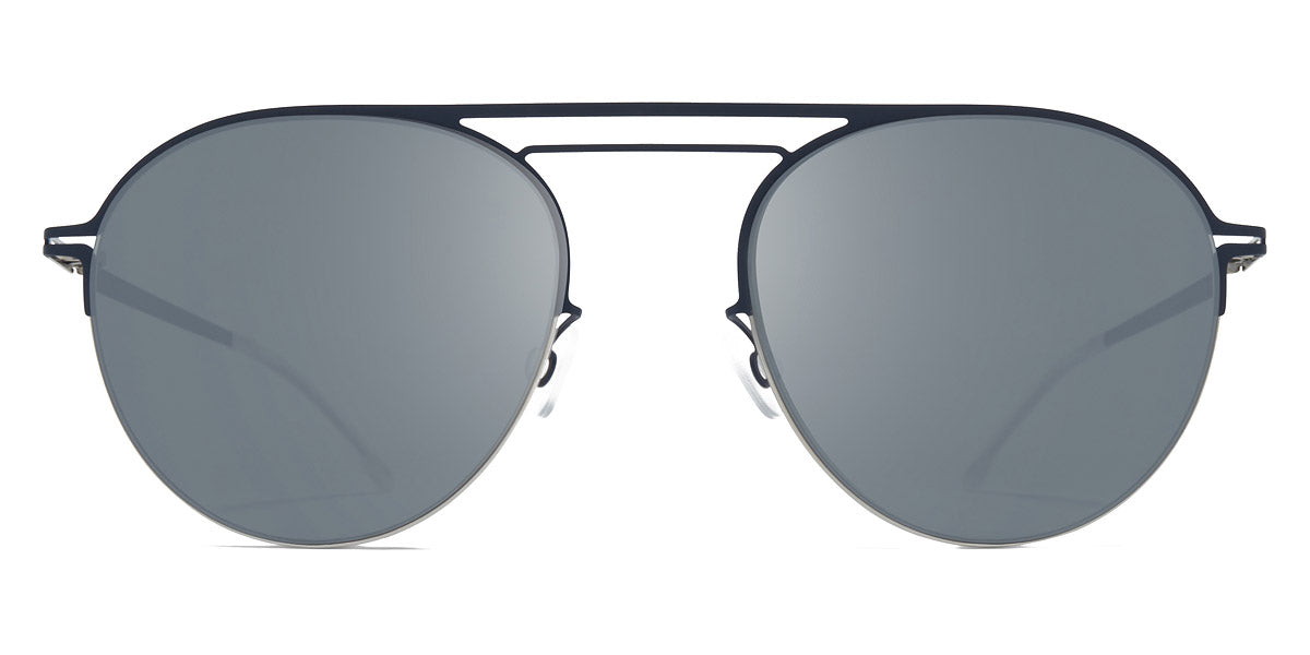 Mykita® DUANE MYK DUANE Silver/Navy / Light Silver Flash 51 - Silver/Navy / Light Silver Flash Sunglasses