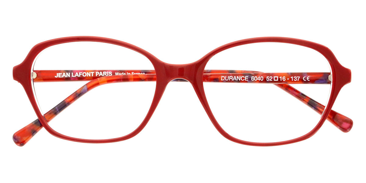 Lafont® Durance LAF DURANCE 6040 52 - Red 6040 Eyeglasses