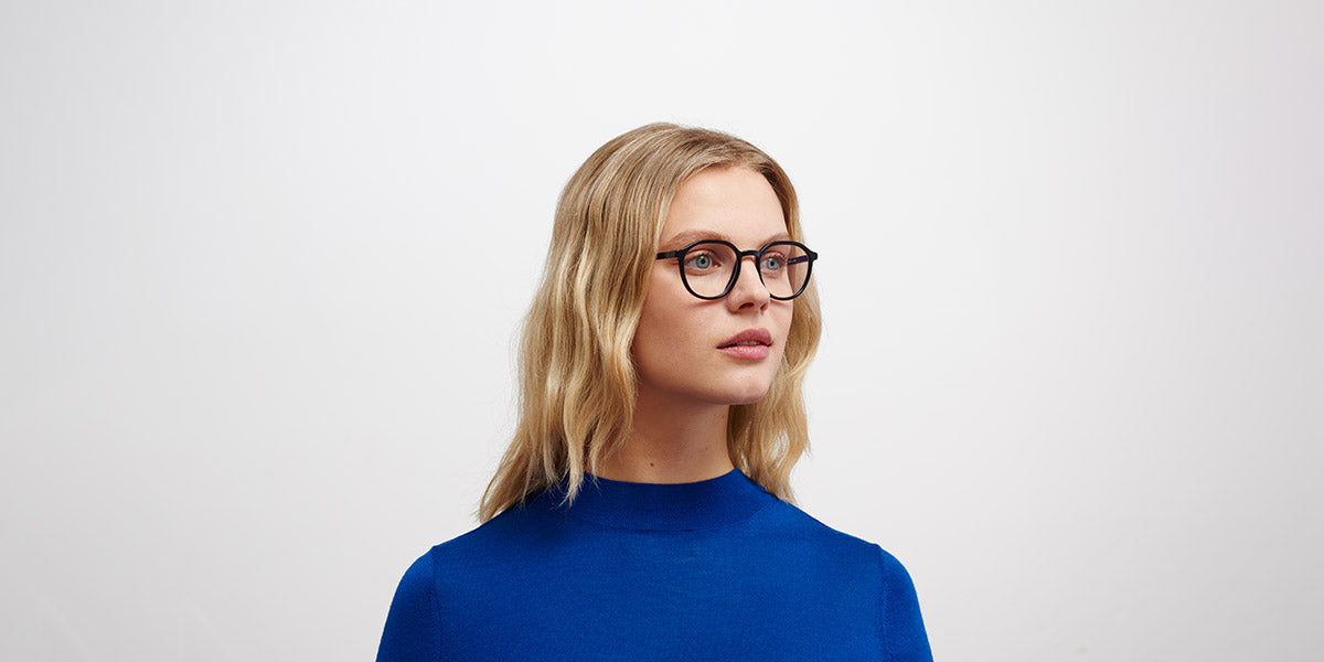 Mykita® EKON MYK EKON C123 Black/Silk Black 49 - C123 Black/Silk Black Eyeglasses