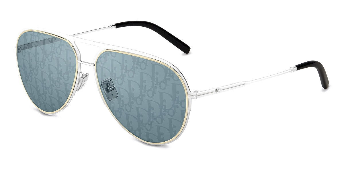 Dior® DiorEssential A2U D ESTLA2UH F0I8 60 - Silver And Gold Sunglasses