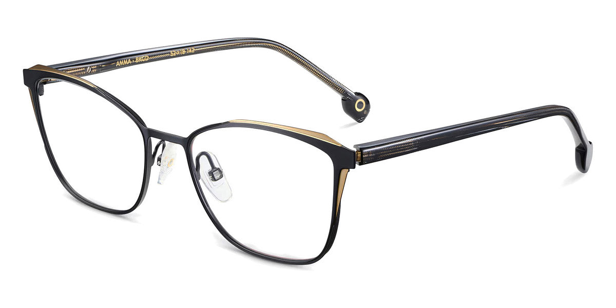 Etnia Barcelona® Amma ETB 4 AMMA 52O BKGD - BKGD Black/Gold Eyeglasses