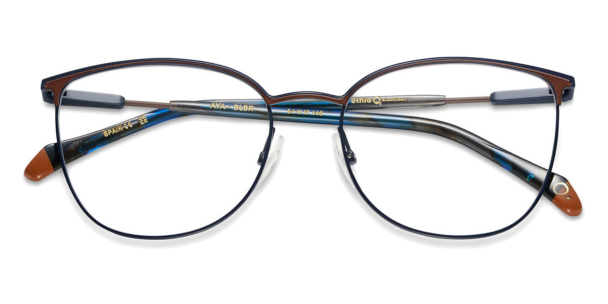 Etnia Barcelona® Aya ETB 4 AYA 54O BLBR - BLBR Blue/Brown Eyeglasses