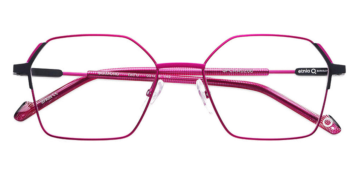 Etnia Barcelona® DIAMOND 4 DIAMON 53O BKFU - BKFU Black/Fuchsia Eyeglasses