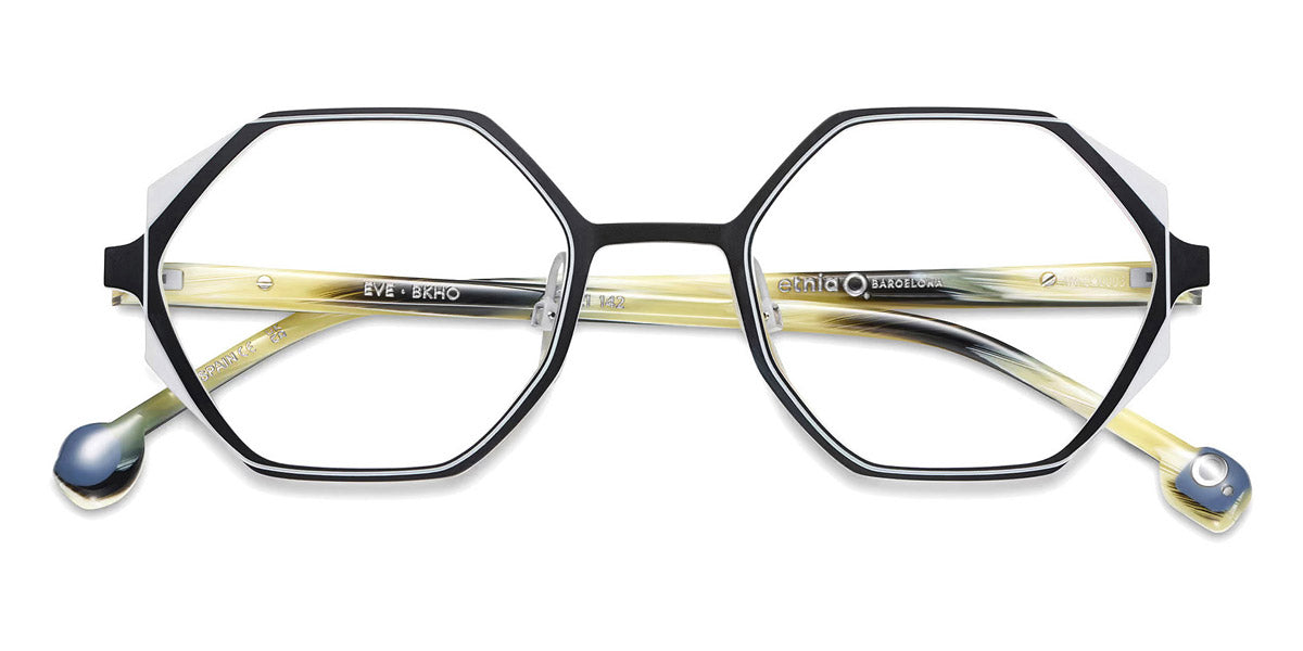 Etnia Barcelona® Eve ETB 4 EVE 49O BKHO - BKHO Black/Horn Eyeglasses