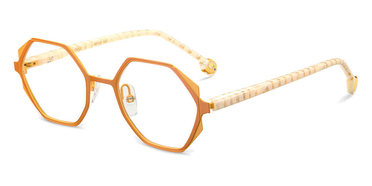 Etnia Barcelona® Eve ETB 4 EVE 49O YWZE - YWZE Yellow/Zebra Eyeglasses