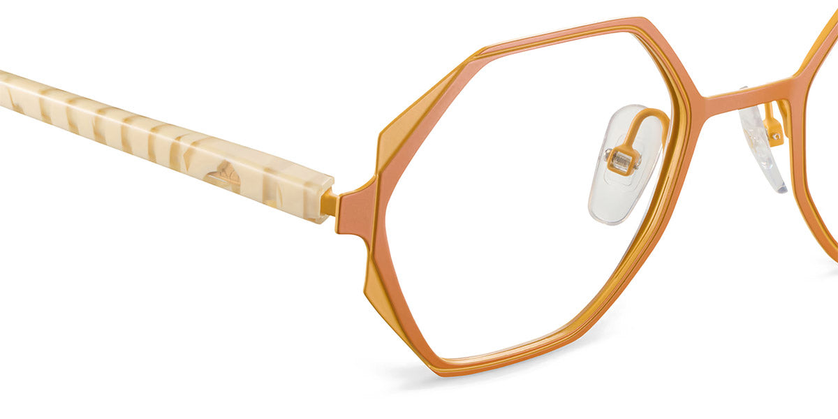 Etnia Barcelona® Eve ETB 4 EVE 49O YWZE - YWZE Yellow/Zebra Eyeglasses