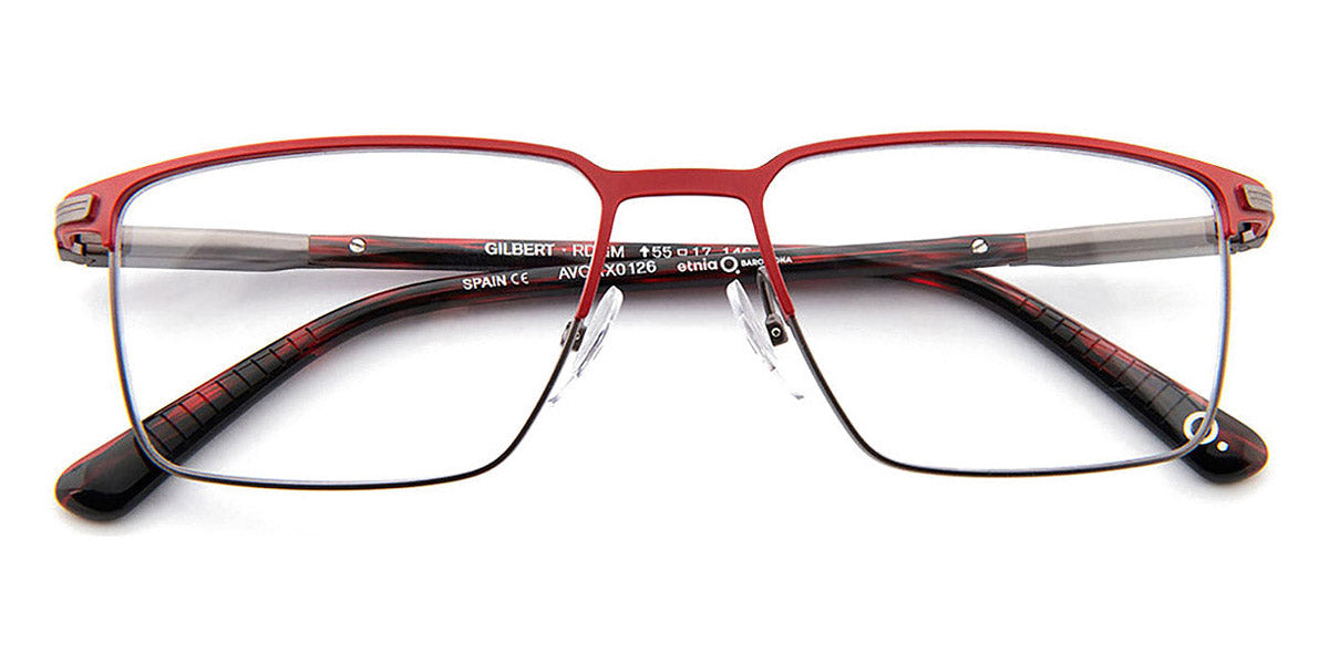 Etnia Barcelona® GILBERT 4 GILBER 55O RDGM 55 - RDGM Red/Grey Eyeglasses