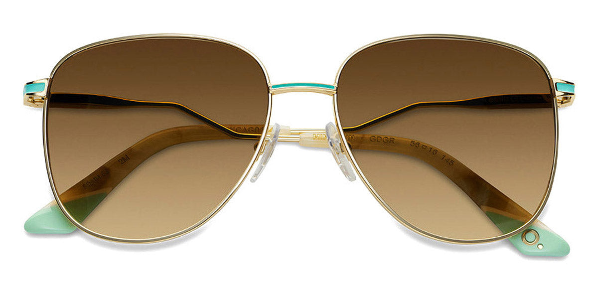 Etnia Barcelona® MINA SUN 4 MINA 56S GDGR - GDGR Gold/Green Sunglasses