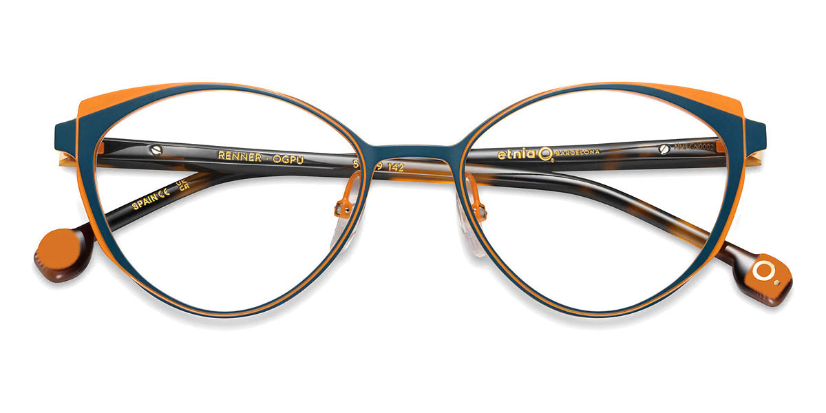 Etnia Barcelona® Renner ETB 4 RENNER 51O TQOG - TQOG Turquoise/Orange Eyeglasses