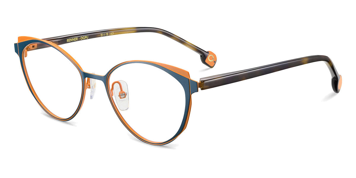 Etnia Barcelona® Renner ETB 4 RENNER 51O TQOG - TQOG Turquoise/Orange Eyeglasses