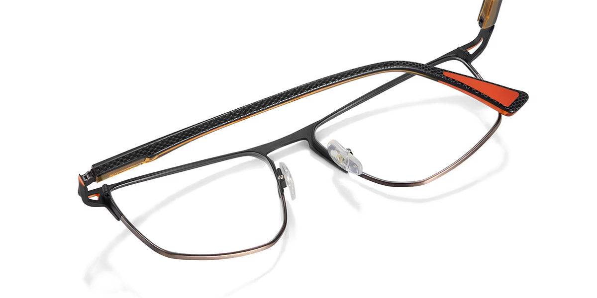 Etnia Barcelona® Schumacher ETB 4 SCHUMA 58O BKOG - BKOG Black/Orange Eyeglasses