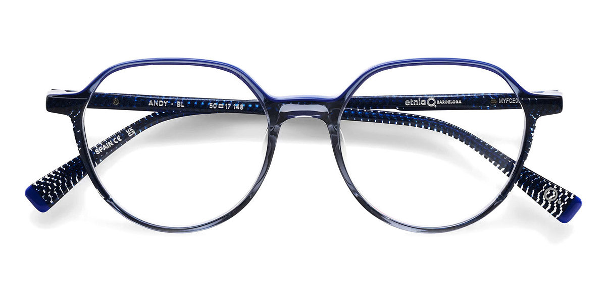 Etnia Barcelona® Andy ETB 5 ANDY 50O BL - BL Blue Eyeglasses