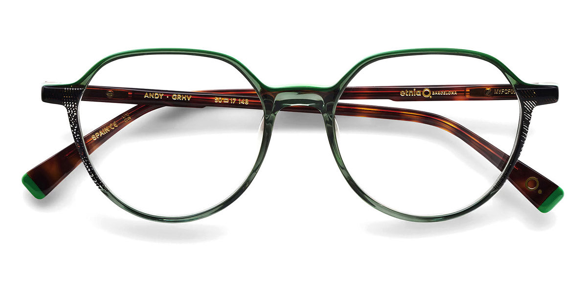 Etnia Barcelona® Andy ETB 5 ANDY 50O GRHV - GRHV Green/Havana Eyeglasses