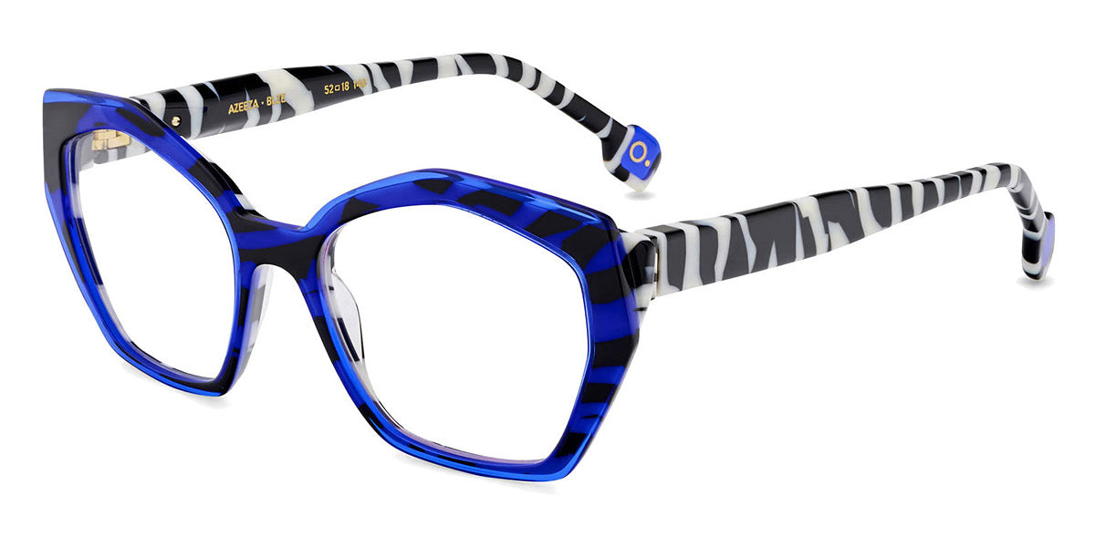 Etnia Barcelona® Azeeza ETB 5 AZEEZA 52O BLZE - BLZE Blue/Zebra Eyeglasses