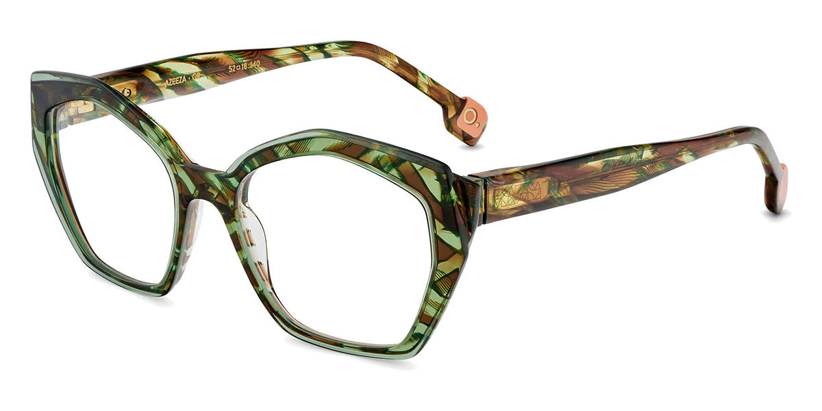 Etnia Barcelona® Azeeza ETB 5 AZEEZA 52O GR - GR Green Eyeglasses