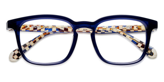 Etnia Barcelona® BRUTAL NO.21 5 BRUT21 50O BLCH - BLCH Blue/Chess Eyeglasses