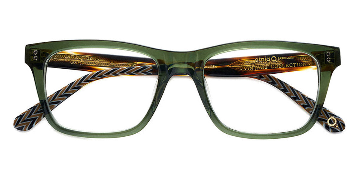 Etnia Barcelona® CADAQUES 5 CADAQU 52O GRHV - GRHV Green/Havana Eyeglasses