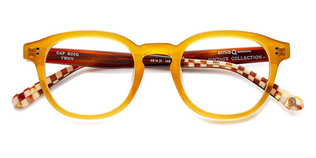 Etnia Barcelona® CAP ROIG 5 CAPROI 48O YWHV - YWHV Yellow/Havana Eyeglasses