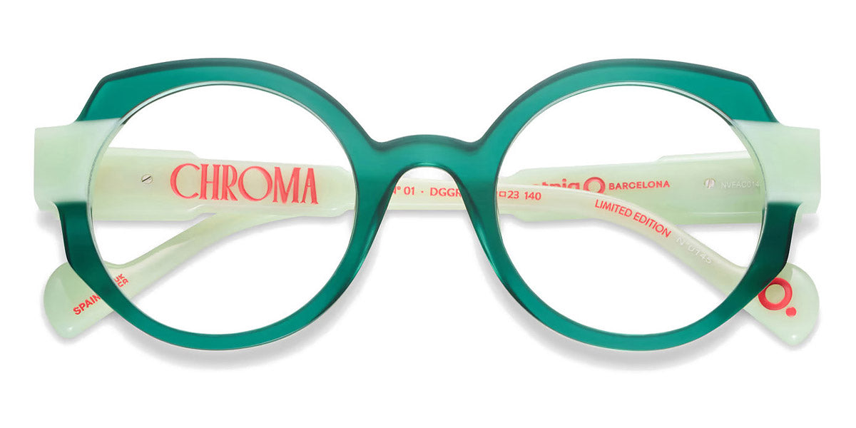 Etnia Barcelona® Chroma N01 ETB 5 CHR001 49O DGGR - DGGR Green/Green Eyeglasses