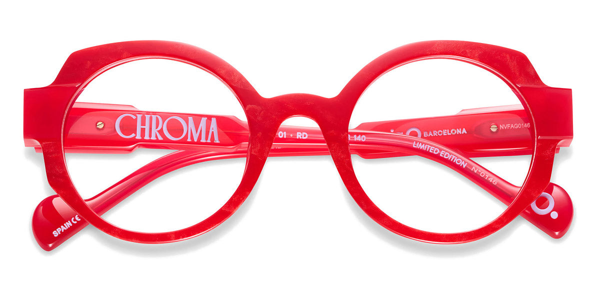 Etnia Barcelona® Chroma N01 ETB 5 CHR001 49O RD - RD Red Eyeglasses