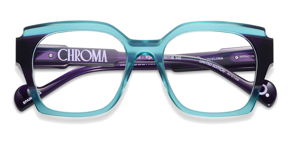 Etnia Barcelona® Chroma N02 ETB 5 CHR002 51O TQPU - TQPU Blue/Purple Eyeglasses