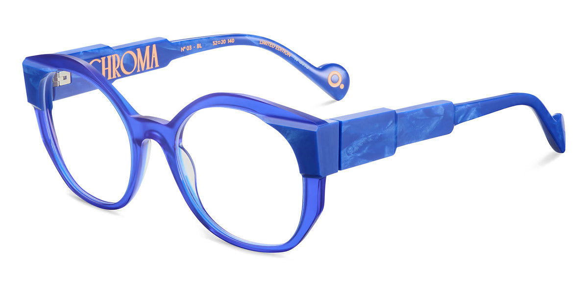 Etnia Barcelona® Chroma N03 ETB 5 CHR003 52O BL - BL Blue Eyeglasses