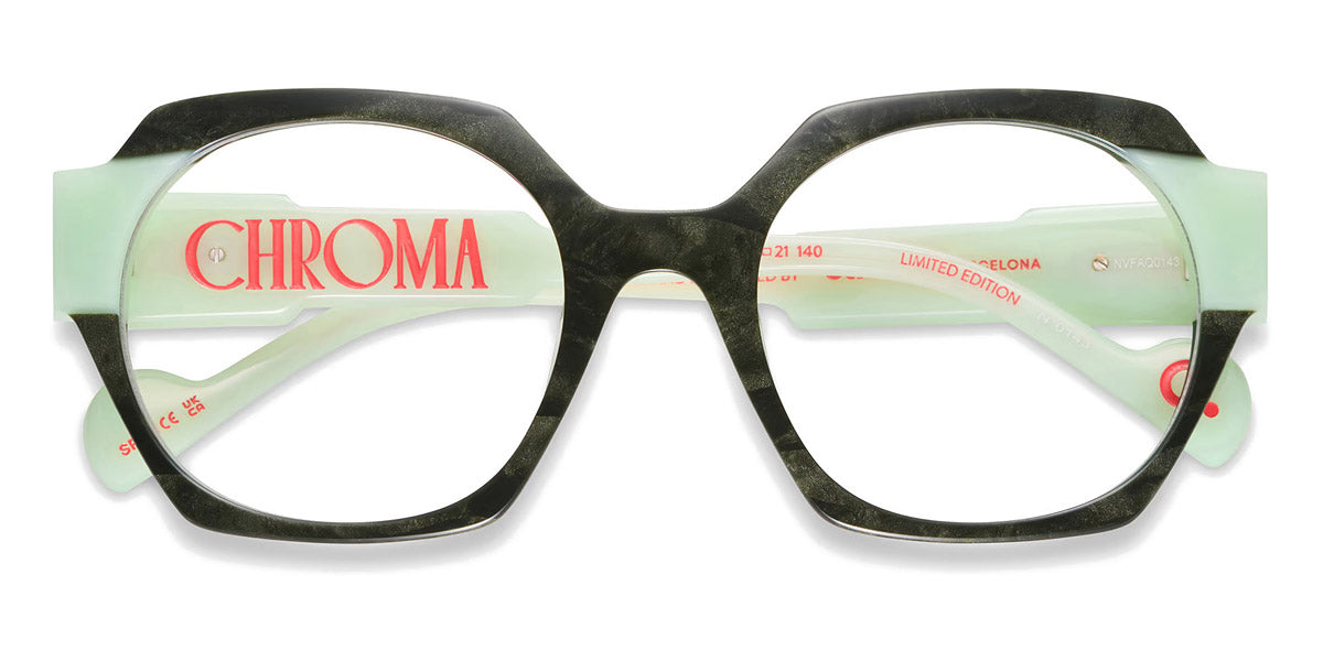 Etnia Barcelona® Chroma N04 ETB 5 CHR004 53O DGGR - DGGR Green/Green Eyeglasses