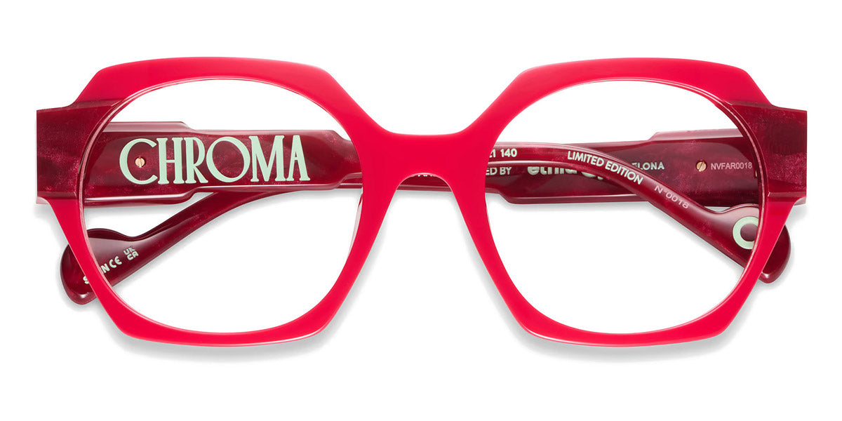 Etnia Barcelona® Chroma N04 ETB 5 CHR004 53O FUBX - FUBX Pink/Red Eyeglasses