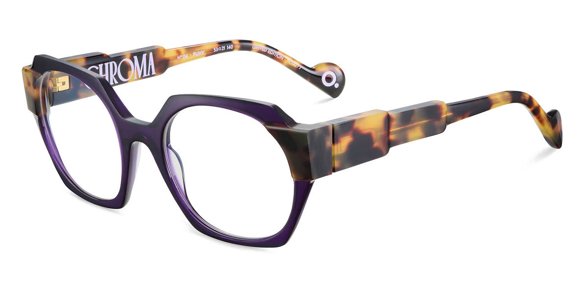 Etnia Barcelona® Chroma N04 ETB 5 CHR004 53O PUHV - PUHV Purple/Havana Eyeglasses