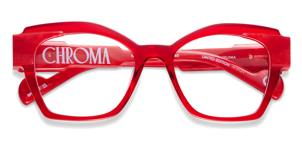 Etnia Barcelona® Chroma N06 ETB 5 CHR006 52O RD - RD Red Eyeglasses