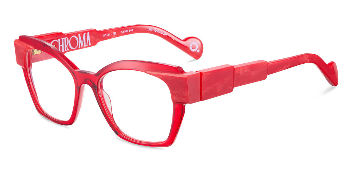 Etnia Barcelona® Chroma N06 ETB 5 CHR006 52O RD - RD Red Eyeglasses