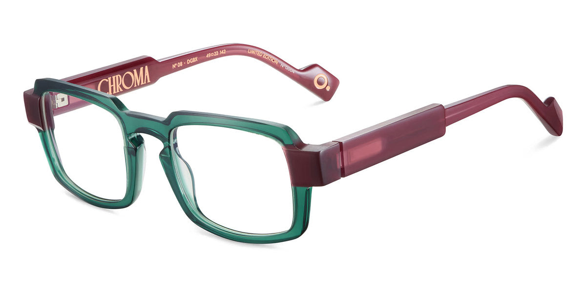 Etnia Barcelona® Chroma N08 ETB 5 CHR008 49O DGBX - DGBX Green/Red Eyeglasses