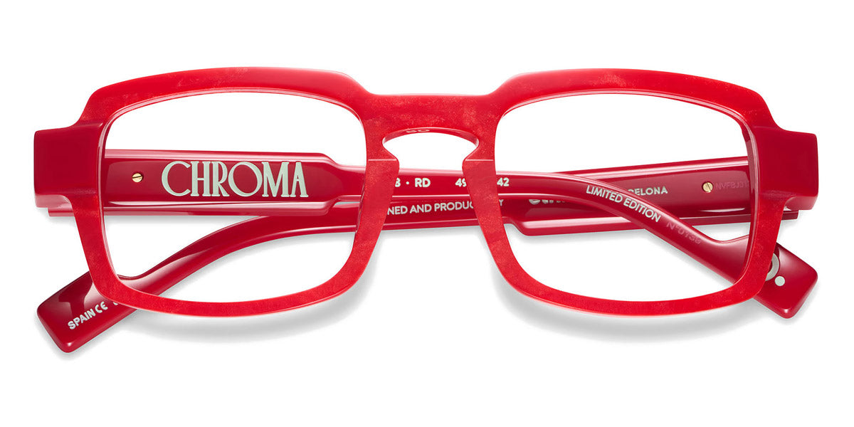 Etnia Barcelona® Chroma N08 ETB 5 CHR008 49O RD - RD Red Eyeglasses