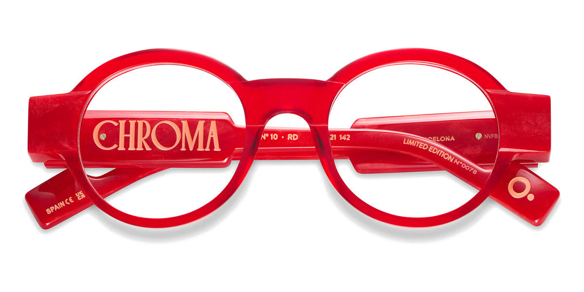 Etnia Barcelona® Chroma N10 ETB 5 CHR010 47O RD - RD Red Eyeglasses