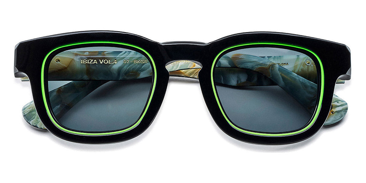 Etnia Barcelona® IBIZA 07 5 IBIZ07 47S BKGR - BKGR Black/Green Sunglasses