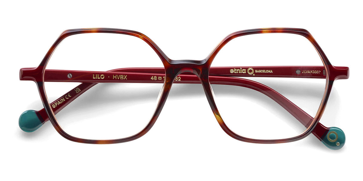 Etnia Barcelona® Lilo ETB 5 LILO 48O HVBX - HVBX Havana/Red Eyeglasses