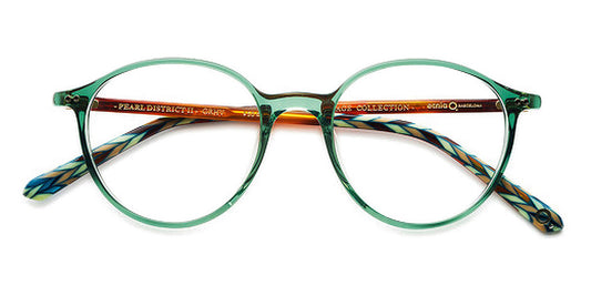 Etnia Barcelona® PEARL DISTRICT II 5 PEARL2 48O GRHV - GRHV Green/Havana Eyeglasses