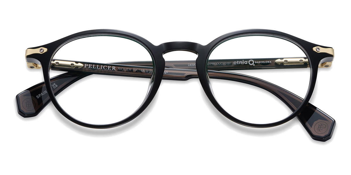 Etnia Barcelona® Riquer ETB 5 RIQUER 48O BK - BK Black Eyeglasses