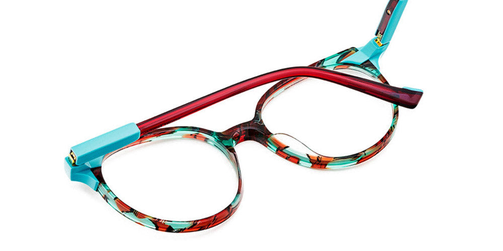 Etnia Barcelona® ROMANOVA 5 ROMANO 50O TQBX - TQBX Turquoise/Maroon Eyeglasses