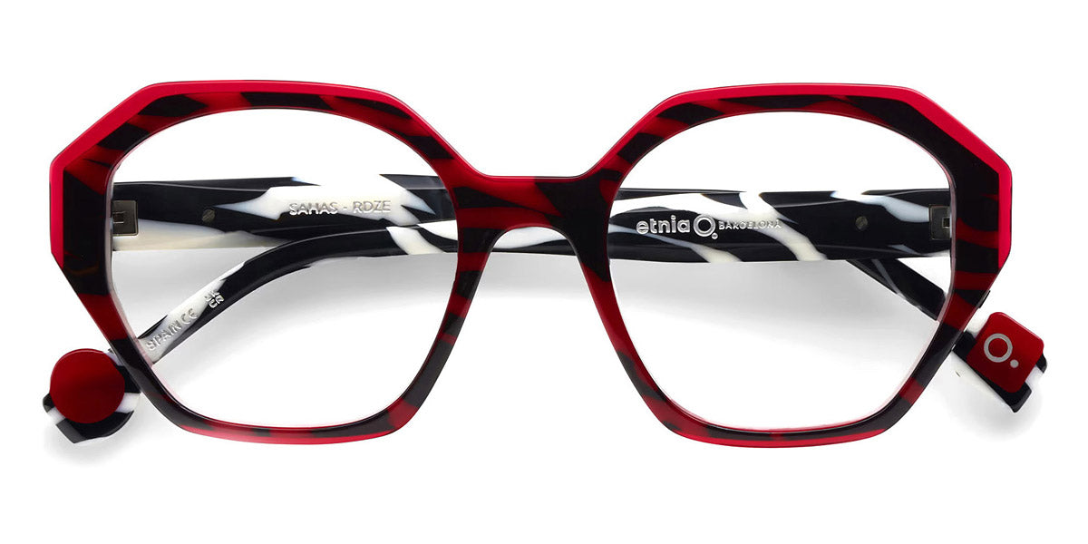 Etnia Barcelona® Sahas ETB 5 SAHAS 50O RDZE - RDZE Red/Zebra Eyeglasses