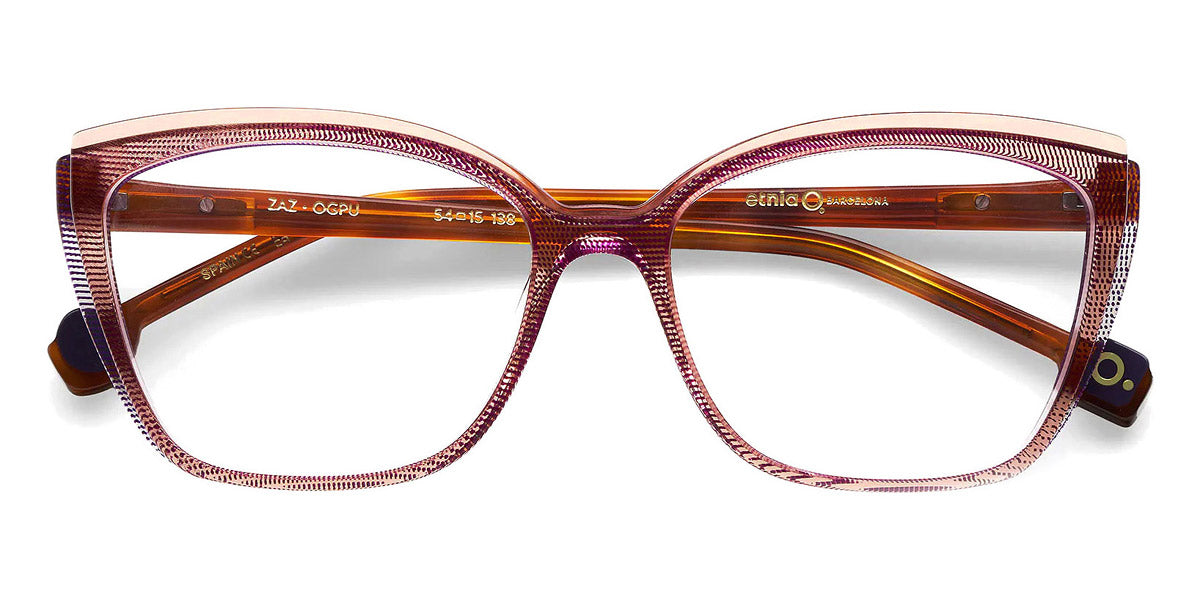 Etnia Barcelona® Zaz ETB 5 ZAZ 54O OGPU - OGPU Orange/Purple Eyeglasses