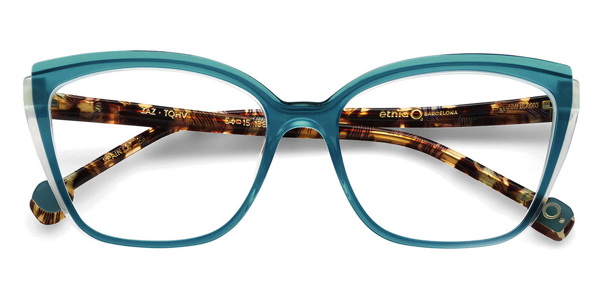 Etnia Barcelona® Zaz ETB 5 ZAZ 54O TQHV - TQHV Blue/Havana Eyeglasses